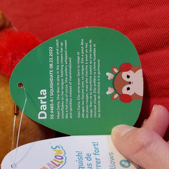 Darla Squishmallow (Christmas Reindeer) - Picture 3 of 4